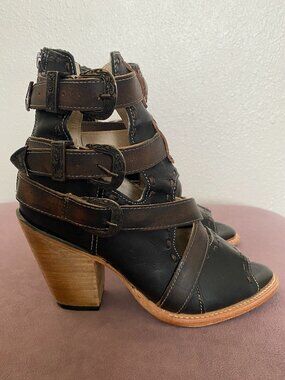 Freebird Revenant Black Ankle Boot - Size 8